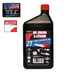 OLIO ALCO NON FUMO PER MOTORI DUE TEMPI 1lt LUBRIFICANTE AMERICANO